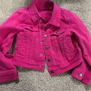 Kidpik Pink Cropped Jean Jacket